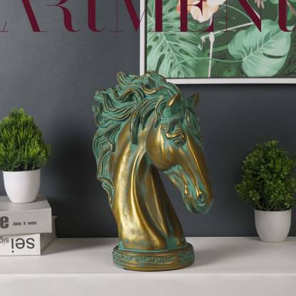 The Artment Bohemian Mustang Table Décor Bronze Showpiece Decorative Showpiece  -  9 cm