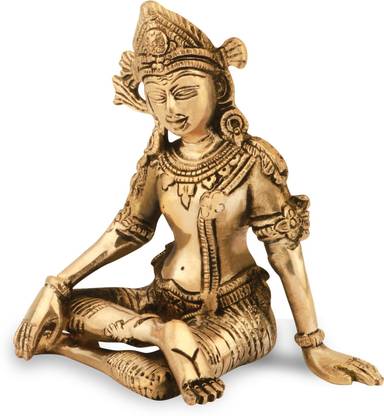 vastu-vigyan Brass Murti of Lord Indra Dev Ji MahaVastu Rain God, Inder Devta ( Brass,Pack-1) Decorative Showpiece  -  14.2 cm