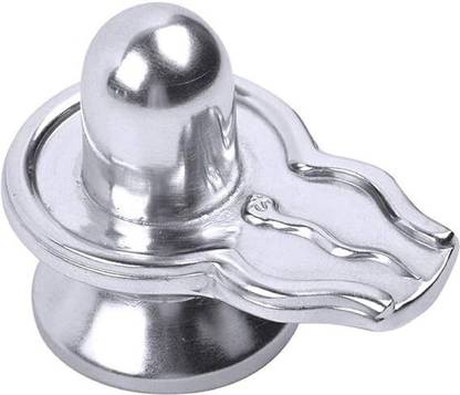 A & S VENTURES Mercury Parad Shivling (3 cm, 75 Grams) Decorative Showpiece  -  3 cm