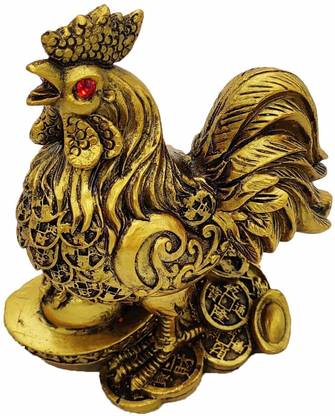 Plus Value Feng Shui Rooster Good Fortune, Harmony & Protection Decorative Showpiece  -  5.6 cm