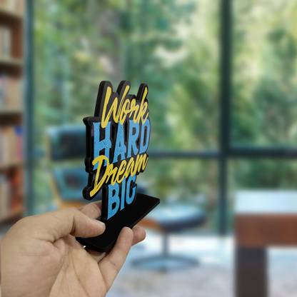 Artvibes Motivational Quotes Study Table Decor Office Desk Showpiece Gift Item (SP_1110) Decorative Showpiece  -  14 cm