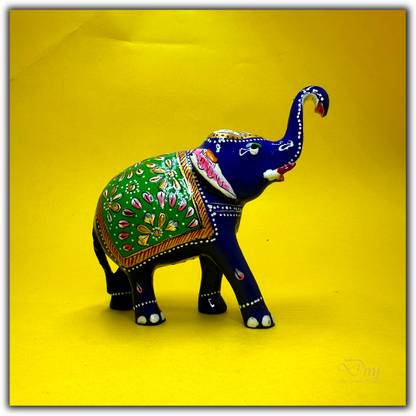 Diwamjewels Trunkup Elephant : Designed for easy placement Decorative Showpiece  -  5.08 cm