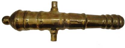 BRASS BLESSING VINTAGE style BRASS CANNON – World War Military - Unique Home Décor (5371) Decorative Showpiece  -  6 cm