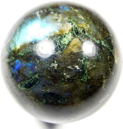 Zoltamulata Labradorite Sphere Healing Crystal Chakra Cleansing for Vaastu,feng shui Decorative Showpiece  -  5 cm