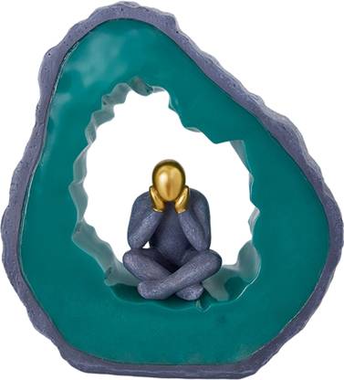 Lyla Thinker Statue Home Deco Famous Art Resin Sculpture Office Deck Style 2 Decorative Showpiece  -  5 cm