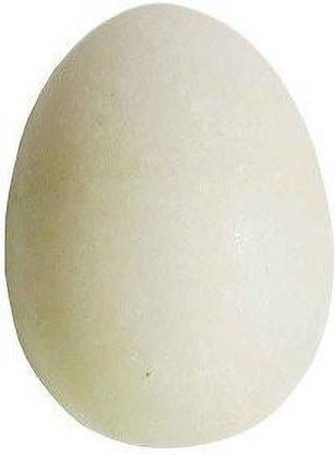 DEVAMA THE DIVINE White Marble Ling, Height 4 cms, Diameter -2.5 cms, Weight - 40-45 Grams Decorative Showpiece  -  5 cm