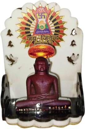 Jain life JAIN life Parasnath Bhagwan mini temple white (pack of 1) Decorative Showpiece  -  5 cm