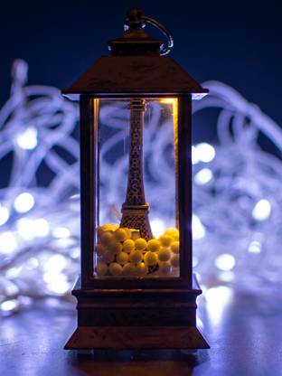 StatueStudio Eiffel Tower with Light Showpiece Valentine Gift for Girl Friend, Wife & Friend Decorative Showpiece  -  12.7 cm