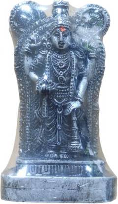 HOIVA Black Guruvayoorappa/Krishna Ploy marble Idol/Antique Finish Decorative Showpiece  -  9 cm