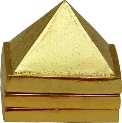 Vastu Art Vastu / Feng Shui / Metal Pyramid - Vastu Pyramid Decorative Showpiece  -  4.5 cm