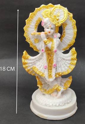 Love Kart Krishna Statue For Home Decor, Temple, Pooja, Gifting Decorative Showpiece  -  18 cm