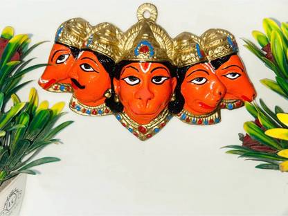 Tredd Enterprises Panchmukhi Hanuman wall & door hanging for entrance Decorative Showpiece Decorative Showpiece  -  10.5 cm
