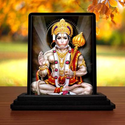 Niya Krafts Hanuman ji Car Dashboard Showpiece Decorative Showpiece  -  10 cm