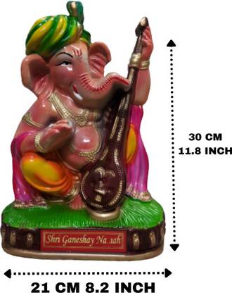 EAGLE Ganesha Ganapati Wall Hanging & Table stand for Home room décor Decorative Showpiece  -  30 cm