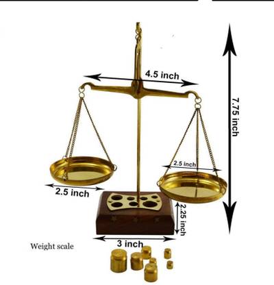 TXT Weight scale Decorative Showpiece  -  20 cm