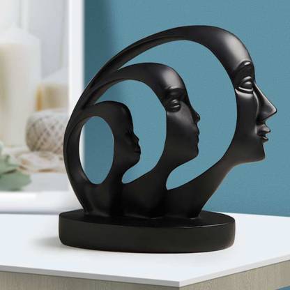 Once Again Modern Art Human Face Showpiece Design For Home Décor, Gifts Decorative Showpiece  -  27 cm