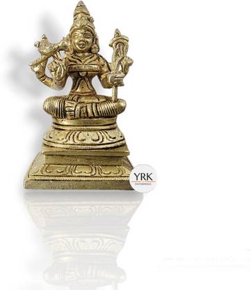 YRK Rajarajeshwari 5 Inch | Lalitha Devi | Kamakshi Decorative Showpiece  -  12 cm