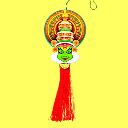 HOIVA 1.Kathakali mask Cardboard material wall hanging for Home / office -12 inch Decorative Showpiece  -  28 cm