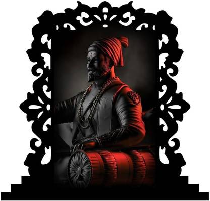 UNIQUE Chhatrapati Shivaji Maharaj Idol for Car Dashboard Idol for Home Decorative Gift Item & Statue for Home Decor / Office / Study Table/Occasions Decorative Showpiece Decorative Showpiece  -  10 cm