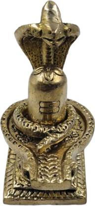 MAA MANSA DEVI Maa Mansa Devi Brass shiv decorative showpiece -8 cm (brass,Gold) Decorative Showpiece  -  8 cm