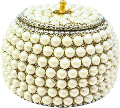 ADORN WORLD ADORN WORLD Beautiful Handcrafted Gifting Sindoor Moti Dibbi Decorative Showpiece  -  3 cm