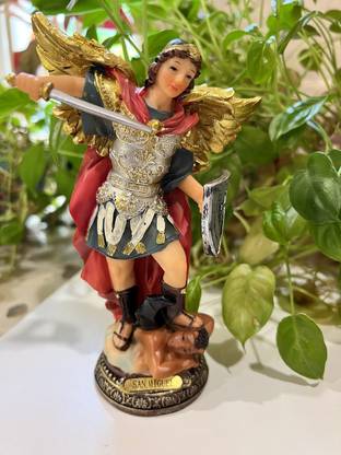 Baka Arch Angel Figures Chakra Angels Reiki Healing MultiColour (4Inch) Decorative Showpiece  -  10.16 cm
