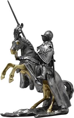 Lyla Knight Decoration Statue Art Decorative Sculpture for Desk Living Room Table Decorative Showpiece  -  10 cm