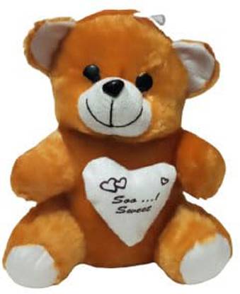 salvusappsolutions Cotton Teddy Bear - Perfect Cuddle Companion for Kids (Light Brown_6.5x8 Inch) Decorative Showpiece  -  20 cm