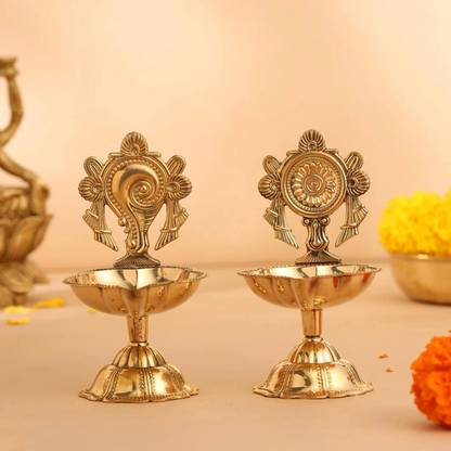 BRASS BLESSING Brass Table Diya Set