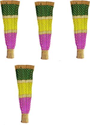 HOIVA ( Pack of 4) Colour-full Thiru Udayada for Thaalam, Pujas, Onam,Vishu Decorative Showpiece  -  20 cm