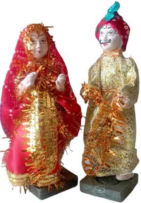 AK traders Isar Gangaur Ido Decorative Showpiece  -  20 cm