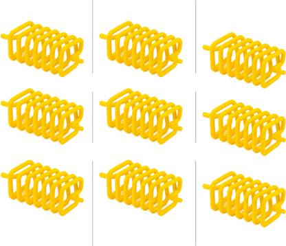 vastu-vigyan Vastu Yellow Square Spring Clockwise / Vastu Remedy { Pack of 9 } Decorative Showpiece  -  5 cm