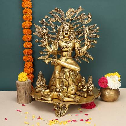 utsavicraft Spiritual Dakshinamurthy Shiva seated under Banyan tree Decorative Showpiece  -  33 cm