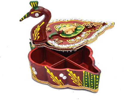 NIRMAL HANDI CRAFT Tika Chopra in kumkum box - makar sankranti gift set of 1 Decorative Showpiece  -  12 cm