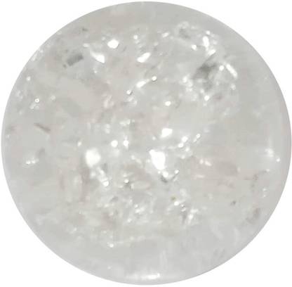 Purpledip Rolling Crystal Ball For Water Fountains 2 inches Decorative Showpiece  -  5 cm