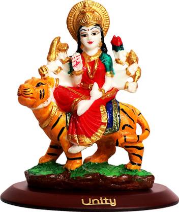VOILA Mata Rani Durga Murti Idol Decorative Showpiece  -  8 cm