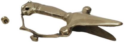 BRASS BLESSING India Princely State BRASS HANDLE Showpiece | Royal Collection (2078) Decorative Showpiece  -  4 cm