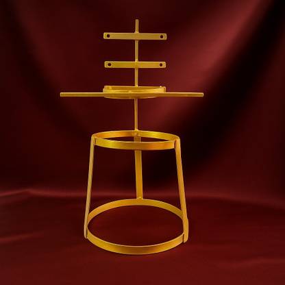 Amary Varamahalakshmi Pooja Stand | Kalash Stand for Saree Decoration | Adjustable | Decorative Showpiece  -  56 cm