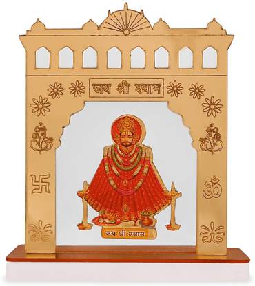 JMD GLOBAL SALES Shree Khatu Shyam Ji Toran Dwaar Decorative Showpiece for Car Decorative Showpiece  -  8.4 cm