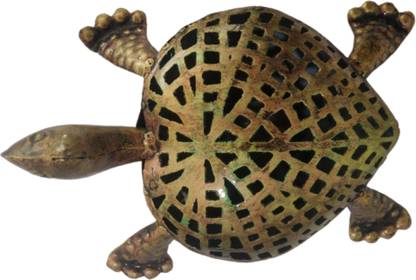 Vandana Collection Tortoise Candle Holder For Home Office and Gifting Decorative Showpiece  -  12 cm