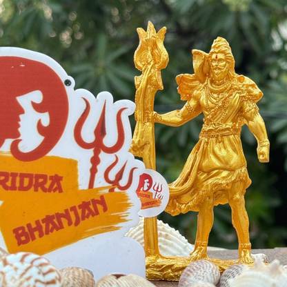 SBBCO Shiva idol for car Dashboard, Shiva Statue, Shiv ji idol Decorative Showpiece  -  16 cm