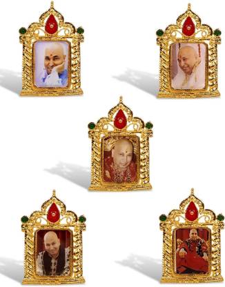 Uniqon 5 Pcs Shukrana Blessing's Always Jai Guru Ji Swaroop/Photo Idol Showpiece Stand Decorative Showpiece  -  4 cm