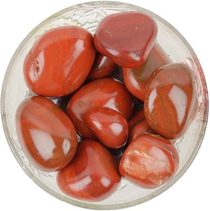 EXCEL Red Jasper Tumbled-(100GR) 5-6Pc-Healing Tumbled Stones Polished Square Crystal Stone