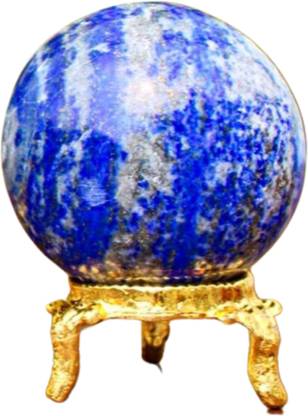 EXCEL 1 Pc-(50-55mm) Dia Blue Sphere Lapis Lazuli Globe Ball Stone Decorative Showpiece  -  5 cm