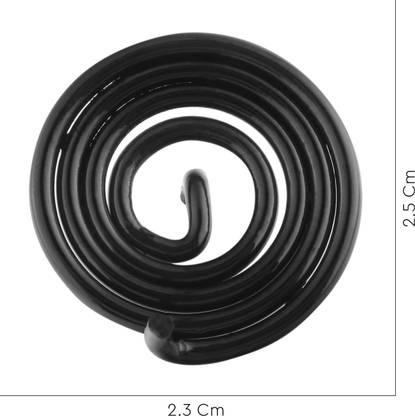 vastu vardan Black Coil Round Spring Clockwise For Vastu Remedy { Pack of 1 } Decorative Showpiece  -  1 cm