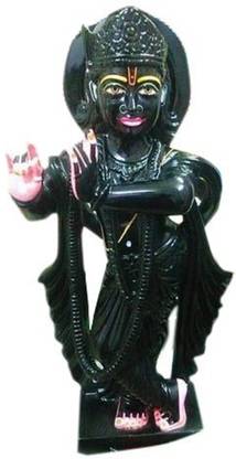DEVISMURTIKALAK Black Marble Lord Krishna Statue Decorative Showpiece  -  60 cm