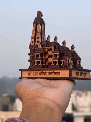 DARIDRA BHANJAN wooden Ayodhya ram mandir statue Shri Ram, Ram Darbar, ram Janam Bhumi mandir Stone Home Temple