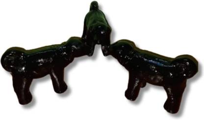 ABCD Red Toy Honuman Monkey Handmade Terracotta Decorative Showpiece  -  14 cm