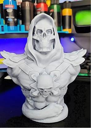 celestial crafts Printed Skeleton Bust Decorative Showpiece  -  10 cm
