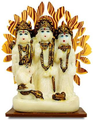Heimer Ram Darbar Bhakti God Unbreakable Idol for Home and Office Decoration Showpiece Decorative Showpiece  -  13 cm